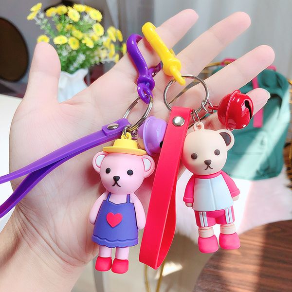 korean style cute bear key pendant men and women couple car key chain ring ring creative keychain doll, Silver
korean style cute bear key pendant men and women couple car key chain ring ring creative keychain doll, Silver