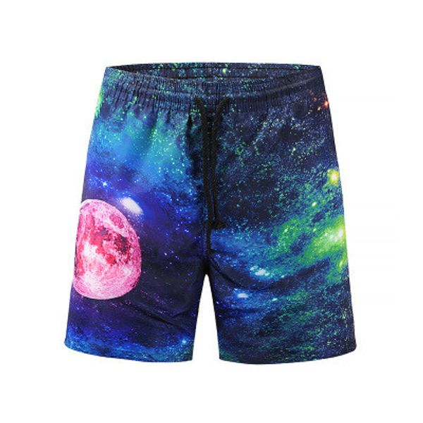 men's shorts 2019 summer new 3d star black hole print popular logo beach pants casual dry swimming trunks men's wear, White;black
men's shorts 2019 summer new 3d star black hole print popular logo beach pants casual dry swimming trunks men's wear, White;black