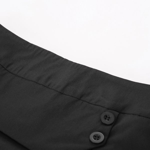 skirt comfy women ladies stretchy concealed zipper in the back buttons decorated, Black
skirt comfy women ladies stretchy concealed zipper in the back buttons decorated, Black