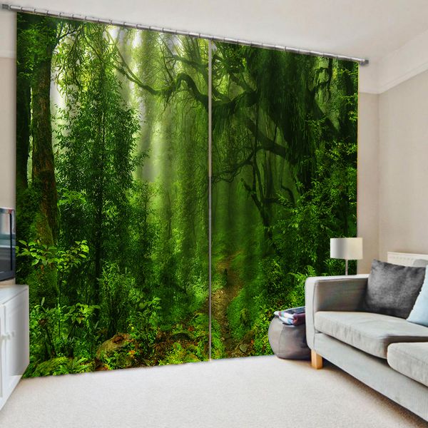 custom green forest curtains window blackout luxury 3d curtains set for bed room living room
custom green forest curtains window blackout luxury 3d curtains set for bed room living room