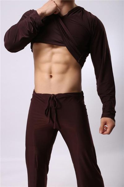 us men pinky senson cotton pajamas suit solid ice silk no trace lace full hooded men's homosexual love man gay lovers, Black;brown
us men pinky senson cotton pajamas suit solid ice silk no trace lace full hooded men's homosexual love man gay lovers, Black;brown