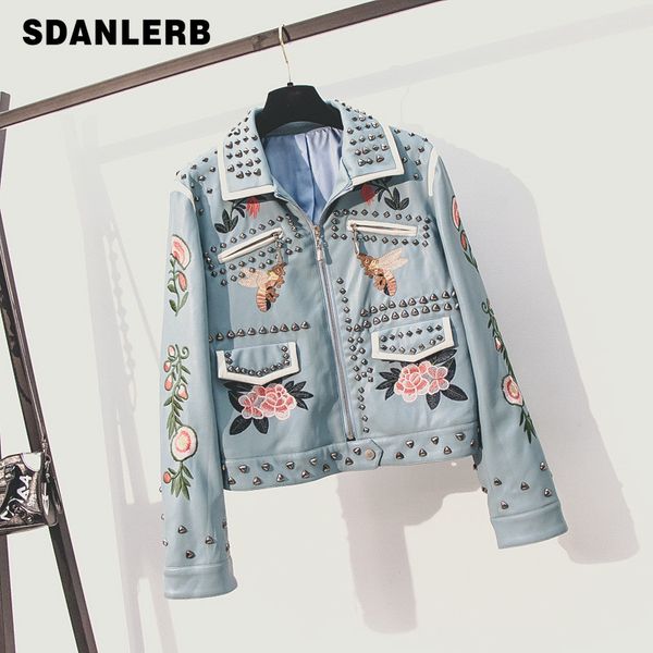 plus size 5xl autumn winter warm leather jacket woman fashion embroidered rivet locomotive jacket lapel short pu leather coat, Black
plus size 5xl autumn winter warm leather jacket woman fashion embroidered rivet locomotive jacket lapel short pu leather coat, Black