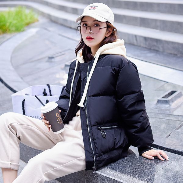 2018 winter jacket women coats hooded coats female parka thick cotton padded lining winter female ladies chaqueta feminino, Black
2018 winter jacket women coats hooded coats female parka thick cotton padded lining winter female ladies chaqueta feminino, Black