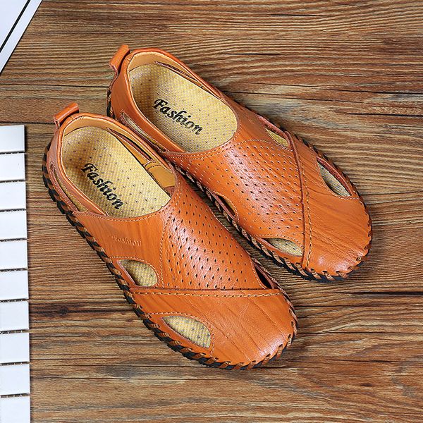 2019 summer sandals men breathable genuine leather sandals man flats plus size fashion casual beach men shoes sa-8, Black
2019 summer sandals men breathable genuine leather sandals man flats plus size fashion casual beach men shoes sa-8, Black