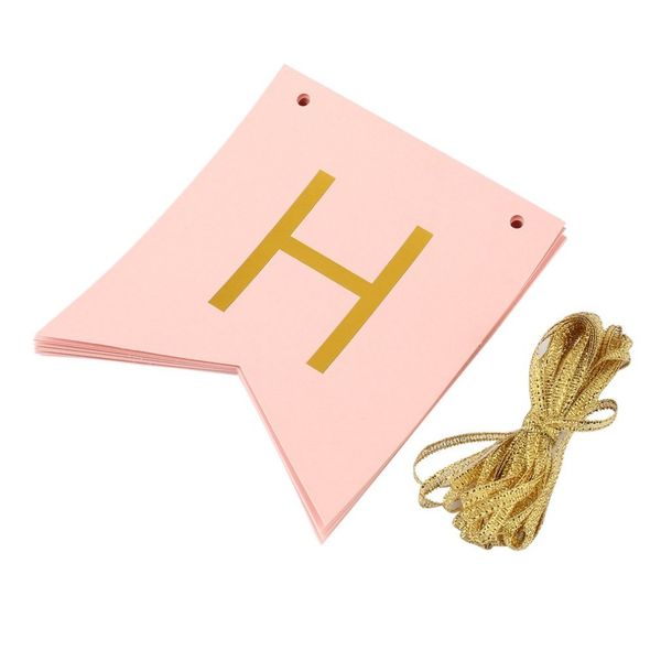 2 m party banner paper pink happy birthday wedding hanging bunting decoration accessory
2 m party banner paper pink happy birthday wedding hanging bunting decoration accessory