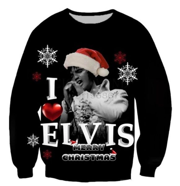 new fashion womens/mens merry christmas hip hop rock singer elvis presley funny 3d print casual sweatshirt sj05, Black
new fashion womens/mens merry christmas hip hop rock singer elvis presley funny 3d print casual sweatshirt sj05, Black
