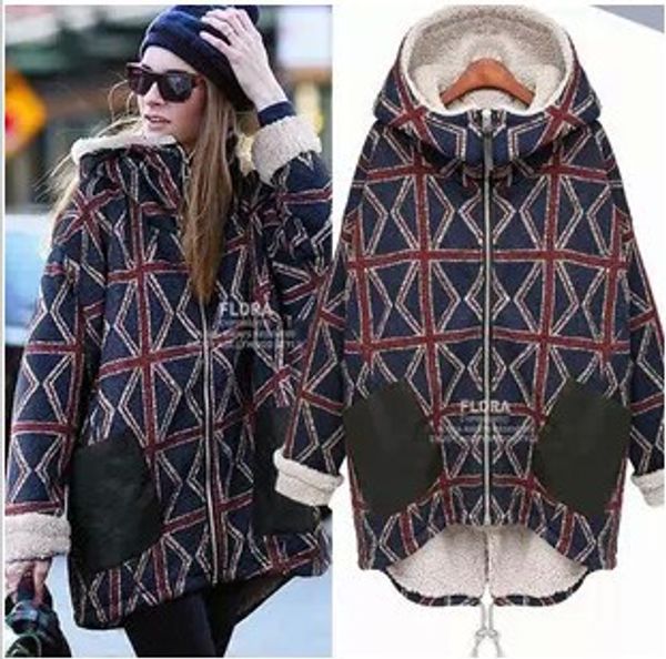 plus size women parkas plaid pockets 2018 european style winter warm long solid zipper hooded thick female long sleeve parka, Black
plus size women parkas plaid pockets 2018 european style winter warm long solid zipper hooded thick female long sleeve parka, Black