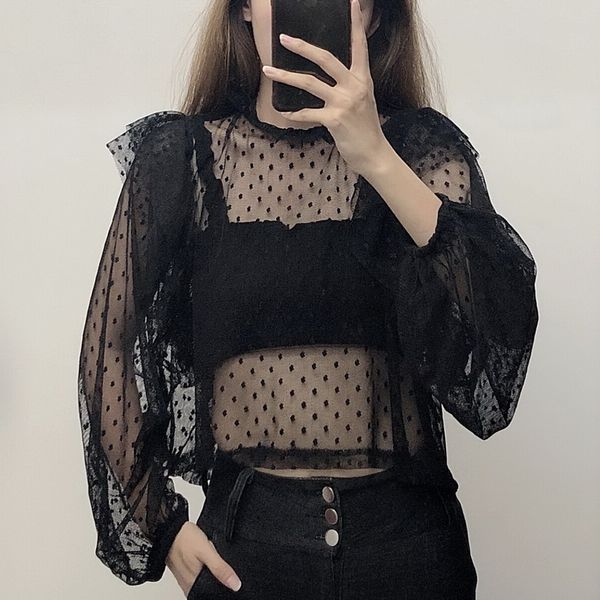wide women black blouse summer 2019 new fashion transparent lady see through sunscreen shirts, White
wide women black blouse summer 2019 new fashion transparent lady see through sunscreen shirts, White