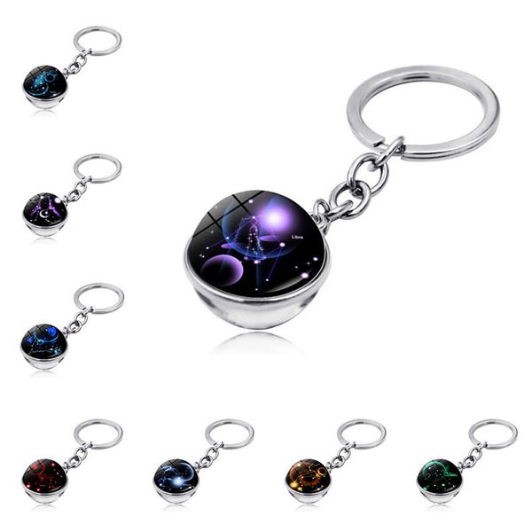12 zodiac sign keychains chain holder fashion sphere ball crystal key rings scorpio leo aries constellation birthday gift for women mens, Slivery;golden
12 zodiac sign keychains chain holder fashion sphere ball crystal key rings scorpio leo aries constellation birthday gift for women mens, Slivery;golden