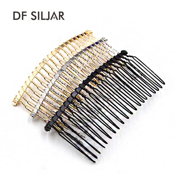 10pc/lot 37*78mm black / kc gold /rhodium teeth wedding bridal diy wire metal hair comb clips hair findings accessories y971, Golden;white
10pc/lot 37*78mm black / kc gold /rhodium teeth wedding bridal diy wire metal hair comb clips hair findings accessories y971, Golden;white
