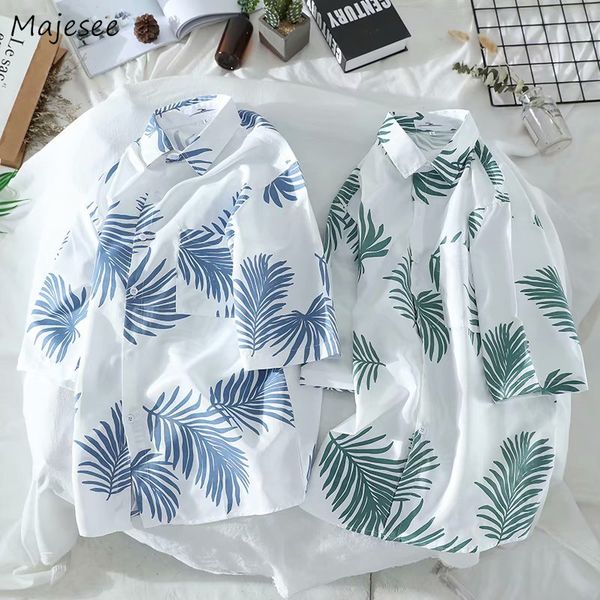 men shirts short sleeve summer printed turn-down collar beach all-match hawaii streetwear boys ins trendy korean style leisure, White;black
men shirts short sleeve summer printed turn-down collar beach all-match hawaii streetwear boys ins trendy korean style leisure, White;black