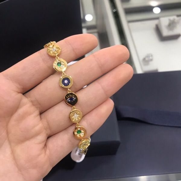 luxury designer bracelet women's lucky one bracelet eyes starfish bracelet round golden summer elements retro personality transfer, Golden;silver
luxury designer bracelet women's lucky one bracelet eyes starfish bracelet round golden summer elements retro personality transfer, Golden;silver
