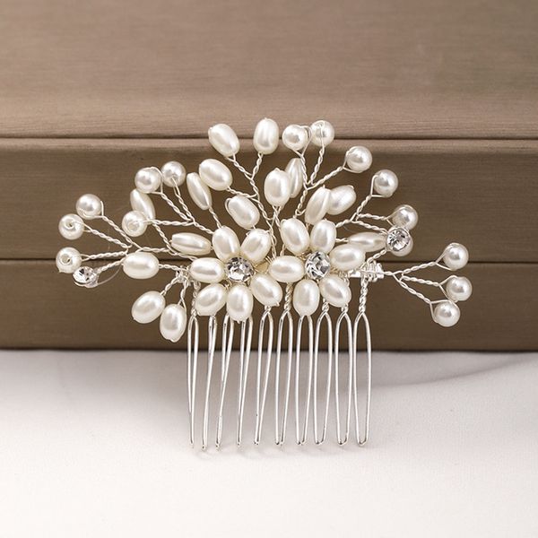 fashion pearl flower wedding hair accessories silver color bridal headdress hair comb ladies handmade tiara wedding accessories, Slivery;golden
fashion pearl flower wedding hair accessories silver color bridal headdress hair comb ladies handmade tiara wedding accessories, Slivery;golden