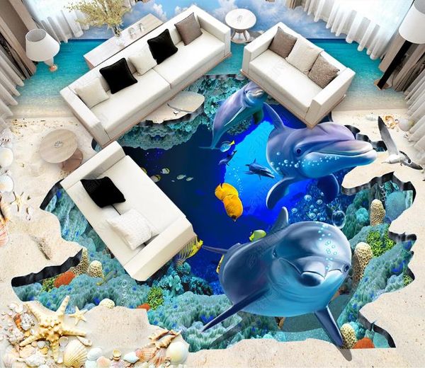 пользовательские 3d настенная роспись пола фото обои океан мир дельфин 3d стерео живопись гостиная спальня ванная комната пвх водонепроницае
пользовательские 3d настенная роспись пола фото обои океан мир дельфин 3d стерео живопись гостиная спальня ванная комната пвх водонепроницае