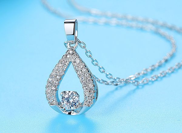 wholesale- necklace women gift party smart water drop pendant necklaces korean creative copper ladies accessories necklace online sale, Silver
wholesale- necklace women gift party smart water drop pendant necklaces korean creative copper ladies accessories necklace online sale, Silver