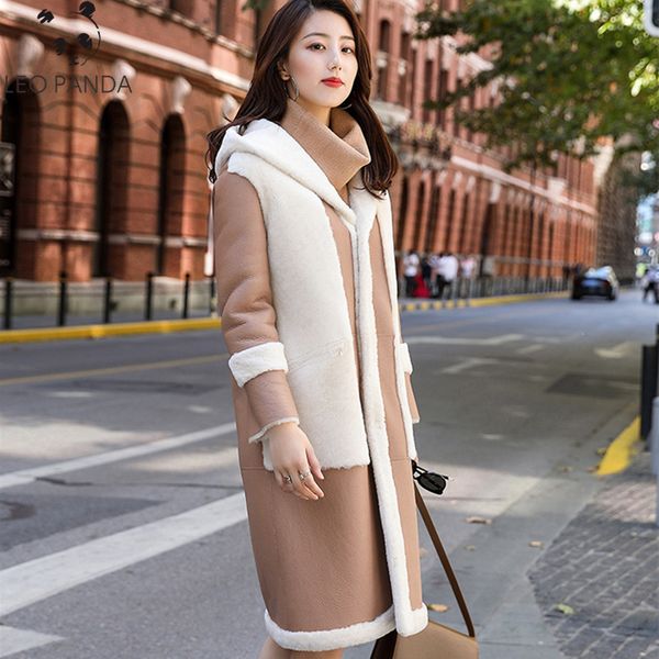 winter new fashion women thicken warm hooded shorn sheepskin covered button female real leather coat cy531, Black
winter new fashion women thicken warm hooded shorn sheepskin covered button female real leather coat cy531, Black