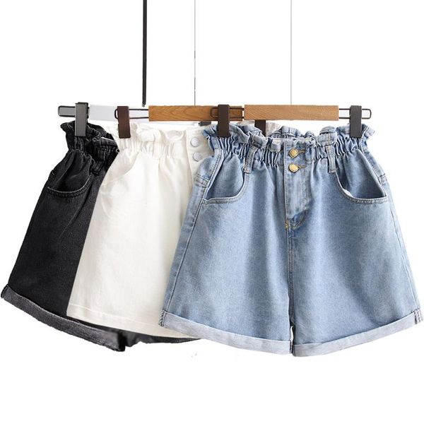 women's high waist jeans women's summer new style of korean-style elastic-waist wide-awide leg shorts elastic, White;black
women's high waist jeans women's summer new style of korean-style elastic-waist wide-awide leg shorts elastic, White;black