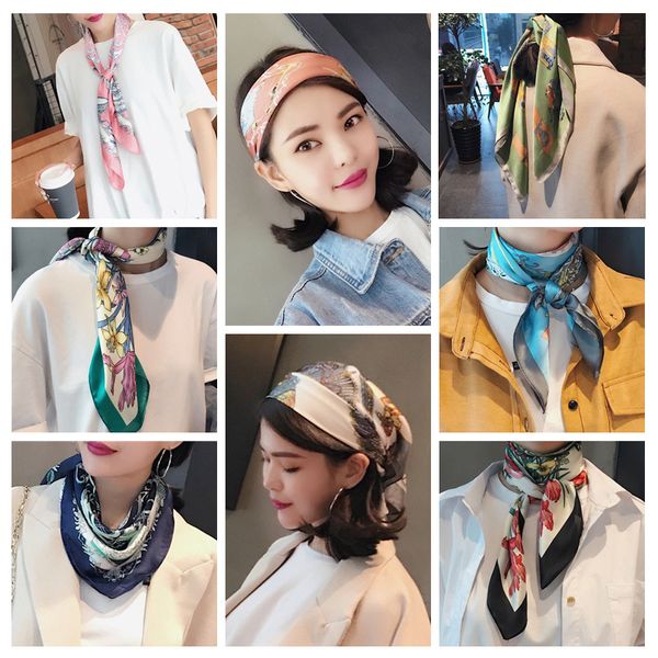 2019 fashion kerchief silk satin hijab scarf for women floral print neckerchief hair scarfs 90cm square shawls and scarves lady, Blue;gray
2019 fashion kerchief silk satin hijab scarf for women floral print neckerchief hair scarfs 90cm square shawls and scarves lady, Blue;gray