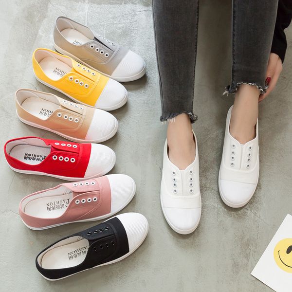 new low canvas shoes student flat shoes, one pedal, lazy shoes, white shoes, Black
new low canvas shoes student flat shoes, one pedal, lazy shoes, white shoes, Black