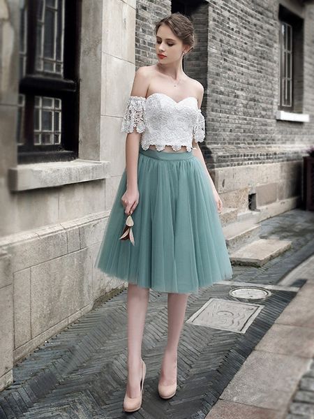 pretty two pieces junior prom dresses lace short sleeves mint skirts formal homecoming cocktail dresses a line bridal dresses 2019, Black
pretty two pieces junior prom dresses lace short sleeves mint skirts formal homecoming cocktail dresses a line bridal dresses 2019, Black