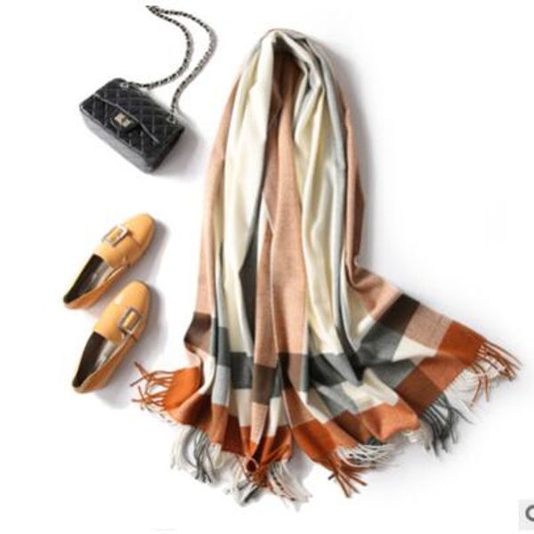 autumn and winter cashmere wool plaid warm scarf new yarn-dyed korean version with women's shawl dual-use wholesale, Blue;gray
autumn and winter cashmere wool plaid warm scarf new yarn-dyed korean version with women's shawl dual-use wholesale, Blue;gray