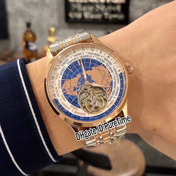 new geophysic 8102520 universal time automatic tourbillon mens watch two tone rose gold blue dial stainless steel bracelet puretime e55d4, Slivery;brown 
new geophysic 8102520 universal time automatic tourbillon mens watch two tone rose gold blue dial stainless steel bracelet puretime e55d4, Slivery;brown