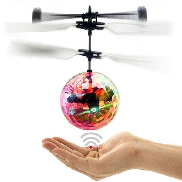 

haoxin rc flying ball luminous kid's flight balls electronic infrared induction aircraft remote control toys led light mini helicopter