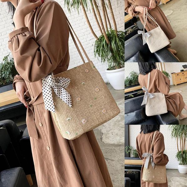 women's fashion straw beach bag woven shoulder bag floral handbag woven beach bohemian summer vacation casual bags
women's fashion straw beach bag woven shoulder bag floral handbag woven beach bohemian summer vacation casual bags
