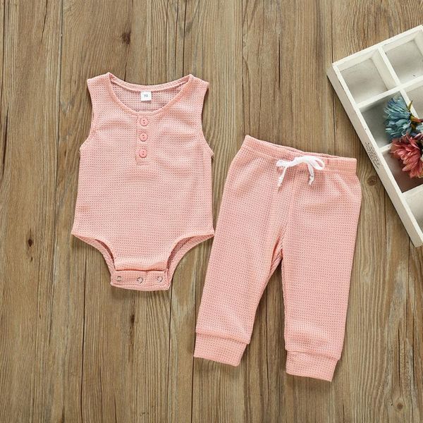 2020 toddler summer baby girls clothes set newborn baby boys girls sleeveless solid romper bow pants outfits set ropa nina, White
2020 toddler summer baby girls clothes set newborn baby boys girls sleeveless solid romper bow pants outfits set ropa nina, White