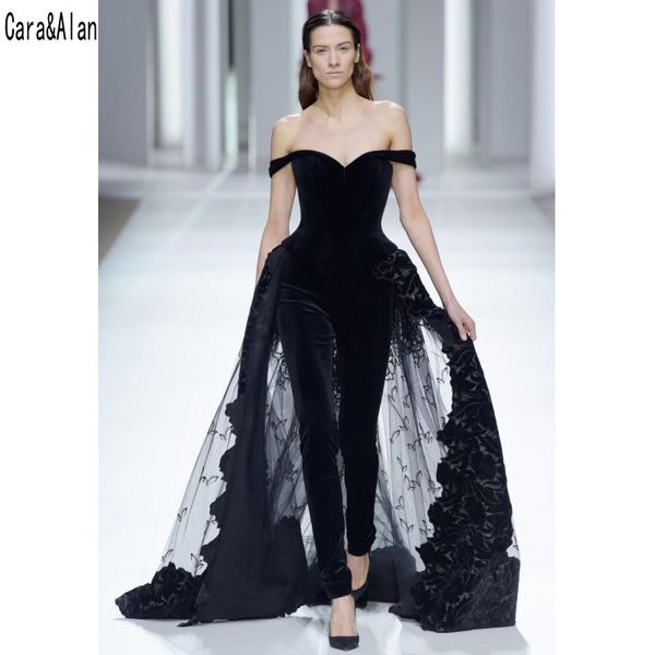 2019 fashion evening dresses jumpsuits off shoulder overskirts tulle lace prom dresses special occasion party wear, White;black
2019 fashion evening dresses jumpsuits off shoulder overskirts tulle lace prom dresses special occasion party wear, White;black