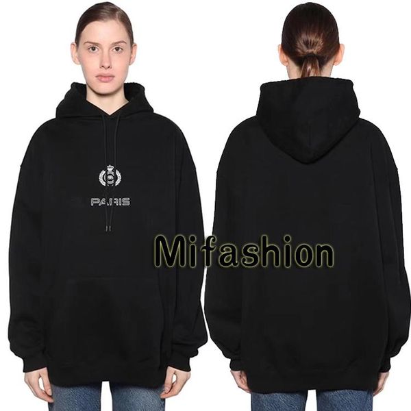 19fw luxury осень зима европа франция париж корона колосья толстовка мода мужской одежда с капюшоном женщинами hoody, Black
19fw luxury осень зима европа франция париж корона колосья толстовка мода мужской одежда с капюшоном женщинами hoody, Black