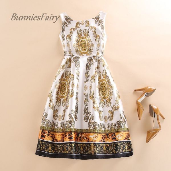 bunniesfairy 2019 spring new 1950s women vintage dress luxury golden floral print female runway party wear rockabilly, Black;gray
bunniesfairy 2019 spring new 1950s women vintage dress luxury golden floral print female runway party wear rockabilly, Black;gray