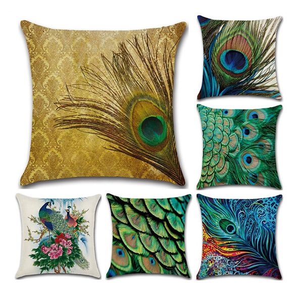 new peacock feather linen pillow case decorative cushion covers for sofa seat chair car decor printed waist cushion pillow covers
new peacock feather linen pillow case decorative cushion covers for sofa seat chair car decor printed waist cushion pillow covers