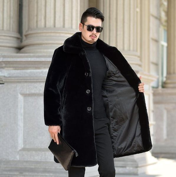 men's fur & faux autumn leather jacket mens winter thicken warm mink cashmere coat men loose clothes single-breasted b138, Black
men's fur & faux autumn leather jacket mens winter thicken warm mink cashmere coat men loose clothes single-breasted b138, Black