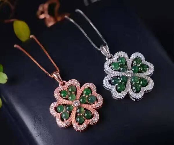 natural green jade pendant s925 sterling silver natural gemstone pendant necklace trendy elegant lucky clover women girl jewelry
natural green jade pendant s925 sterling silver natural gemstone pendant necklace trendy elegant lucky clover women girl jewelry