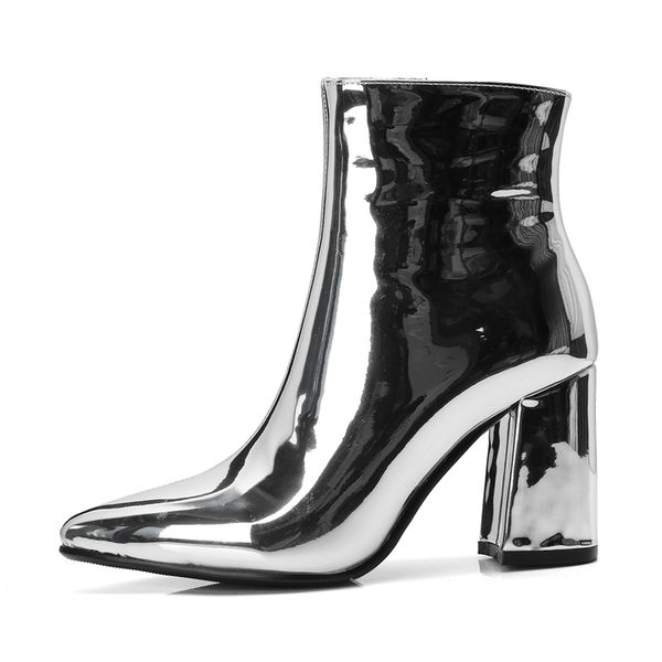 classic silver black zipper ankle for women block high heel boots ladies winter snow shoes woman gold botas invierno mujer mx200324
classic silver black zipper ankle for women block high heel boots ladies winter snow shoes woman gold botas invierno mujer mx200324