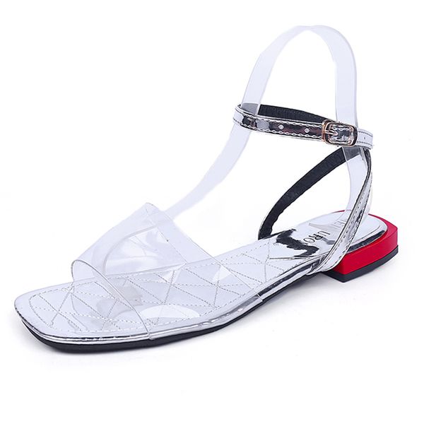 summer shoes women sandals transparent shoes clear low heel ankle strap buckle jelly sandals flat beach slippers buty damskie, Black
summer shoes women sandals transparent shoes clear low heel ankle strap buckle jelly sandals flat beach slippers buty damskie, Black