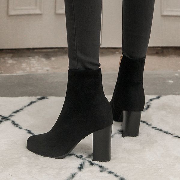 s.romance 2018 women ankle boots plus size 34-43 high square heels boots office ladies pumps female shoes woman black sb151
s.romance 2018 women ankle boots plus size 34-43 high square heels boots office ladies pumps female shoes woman black sb151