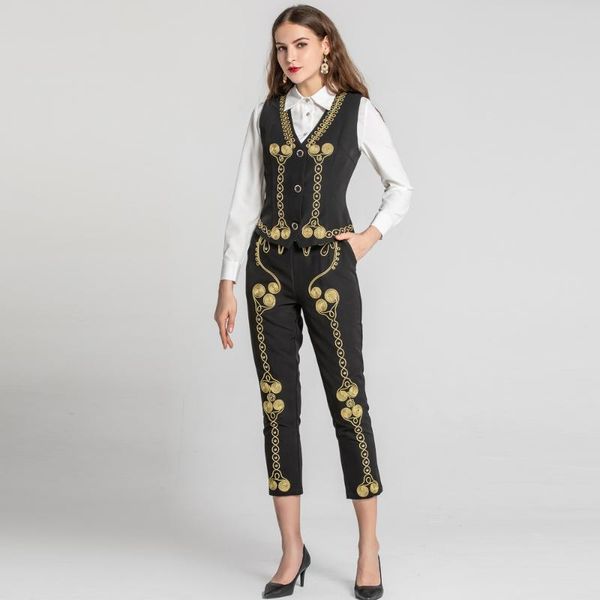 красный roosarosee designer 2020 весна лето женщины 3 piece set golden аппликация заклепки белый блузка + жилет + брюки карандаш новый костю, White
красный roosarosee designer 2020 весна лето женщины 3 piece set golden аппликация заклепки белый блузка + жилет + брюки карандаш новый костю, White