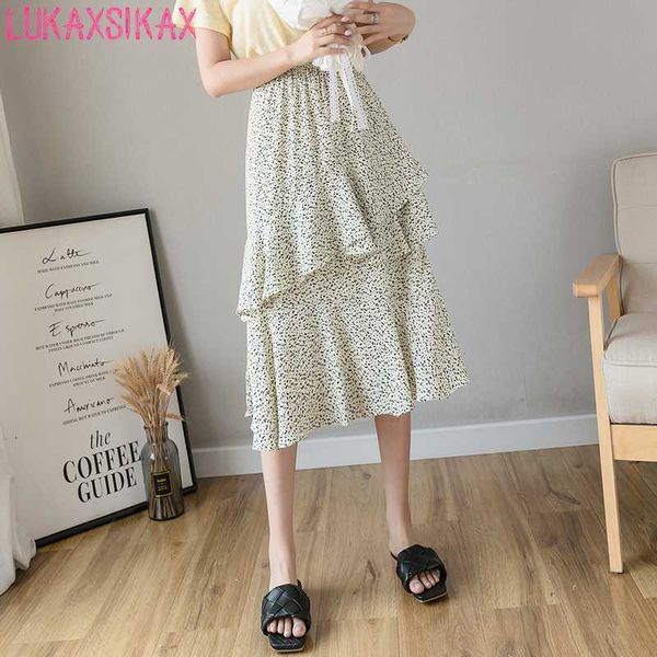 new arrival 2020 spring summer women skirt korean style elastic high waist chiffon floral skirt elegant vintage long, Black
new arrival 2020 spring summer women skirt korean style elastic high waist chiffon floral skirt elegant vintage long, Black