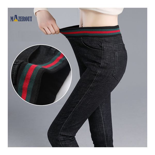 mazerout women streetwear slim mom jeans high waist tight slouchy elastic pockets boyfriend pants casual ladies denim trousers, Blue
mazerout women streetwear slim mom jeans high waist tight slouchy elastic pockets boyfriend pants casual ladies denim trousers, Blue