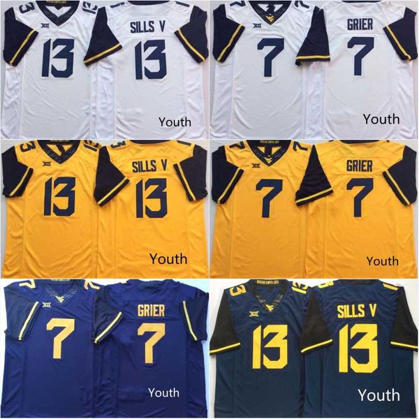 Youth NCAA West Virginia Mountaineers Jersey 7 Will Grier 13 David Sills V College Football Jerseys IN STOCK Free Shipping
Youth NCAA West Virginia Mountaineers Jersey 7 Will Grier 13 David Sills V College Football Jerseys IN STOCK Free Shipping