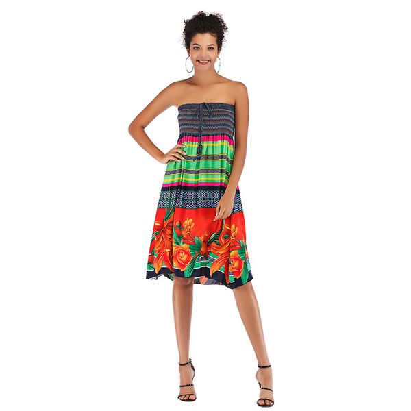 style 2019 summer collection new women's dress bossimiya full skirt with a word neck and a strapless dress, Black;gray
style 2019 summer collection new women's dress bossimiya full skirt with a word neck and a strapless dress, Black;gray