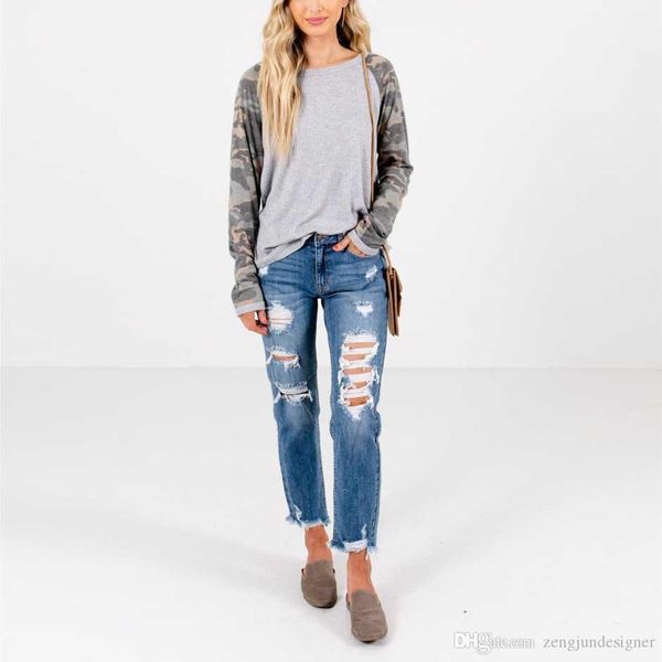womens camouflage designer tshirts autumn crew neck long sleeve plaid female clothing fashion style casual appare, White
womens camouflage designer tshirts autumn crew neck long sleeve plaid female clothing fashion style casual appare, White