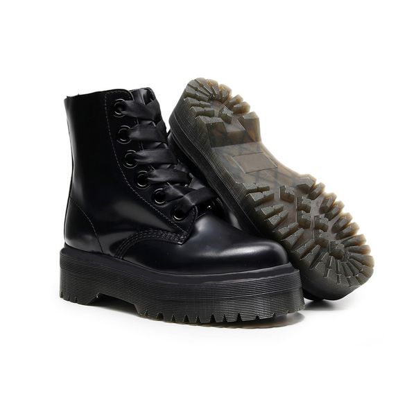 fashion women platform motorcycle booties 6 holes genuine leather lace-up round toe black designer martin short booties size 35-41
fashion women platform motorcycle booties 6 holes genuine leather lace-up round toe black designer martin short booties size 35-41