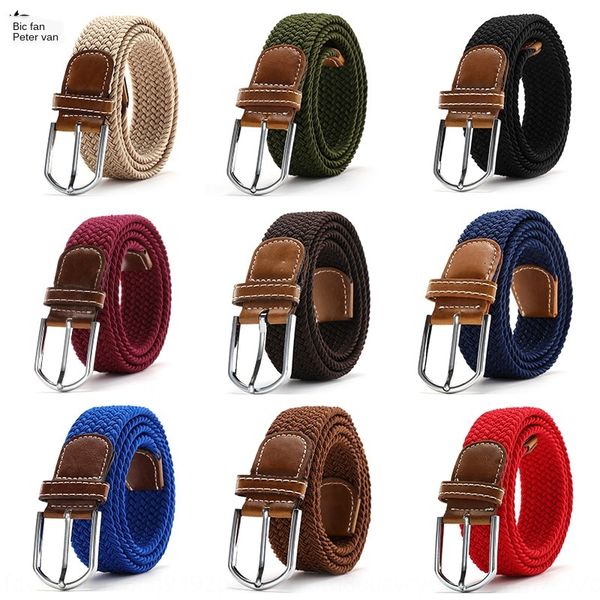 men's and women's canvas pin universal elastic woven elastic canvas belt young people's casual pin buckle belt, Black;brown
men's and women's canvas pin universal elastic woven elastic canvas belt young people's casual pin buckle belt, Black;brown