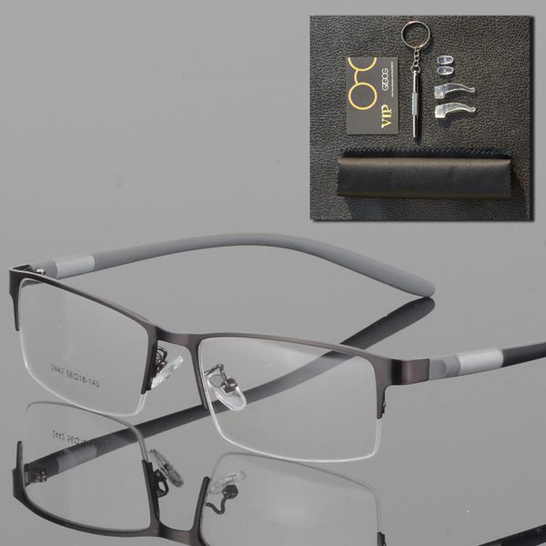 eyewear titanium glasses frame men eyeglasses computer optical prescription reading clear eye lens male spectacle lunette de vue, Black
eyewear titanium glasses frame men eyeglasses computer optical prescription reading clear eye lens male spectacle lunette de vue, Black