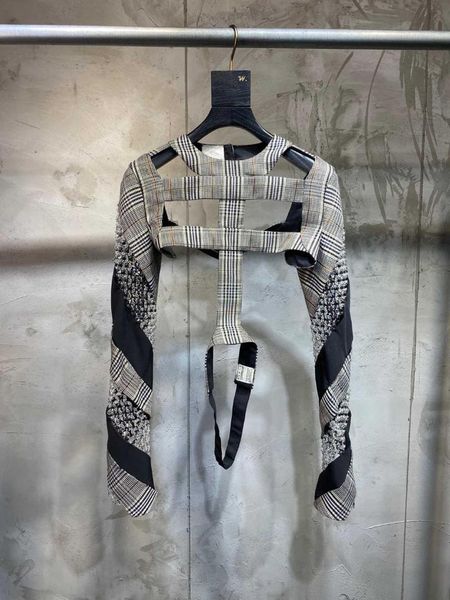 2019 winner luxury women sequined short jacket shirt female hollow plaid ddxgz2 11.12, White
2019 winner luxury women sequined short jacket shirt female hollow plaid ddxgz2 11.12, White