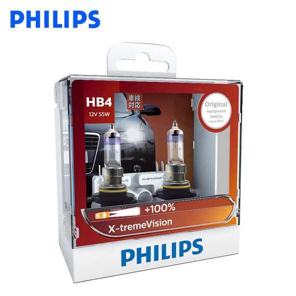 philips hb4 12v 55w x-treme 100% vision car headlight bright halogen bulbs ece approve 100% more vision 9006xvs2, pair
philips hb4 12v 55w x-treme 100% vision car headlight bright halogen bulbs ece approve 100% more vision 9006xvs2, pair