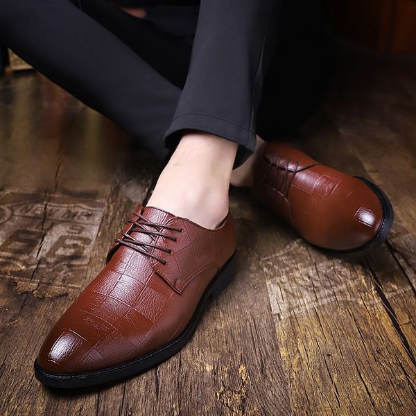 men dress shoes business flat shoes men leather oxford pu leather breathable banquet wedding big szie 58, Black
men dress shoes business flat shoes men leather oxford pu leather breathable banquet wedding big szie 58, Black